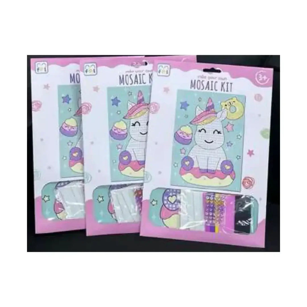 ArtWonders Unicorn Mosaic Creation Kit – DIY Foam Craft Set for Kids 3+ - Naivri