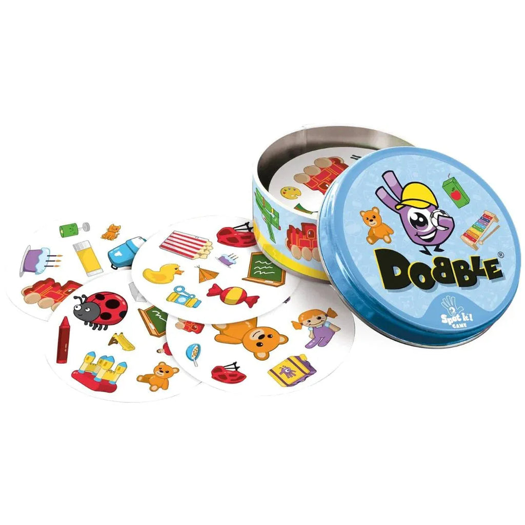 Asmodee Dobble Kids Spot The Catch! | Fast-Paced Animal Matching Card Game | 30 Cards | For Ages 4+ | 4–8 Players | Observation Game for Children | Made in India - Naivri