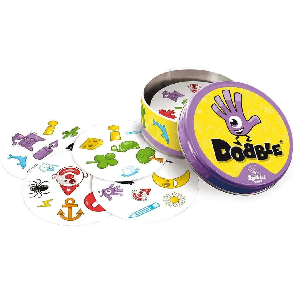 Asmodee Dobble Spot The Catch! – Fast-Paced Visual Matching Card Game for Kids and Families - Naivri