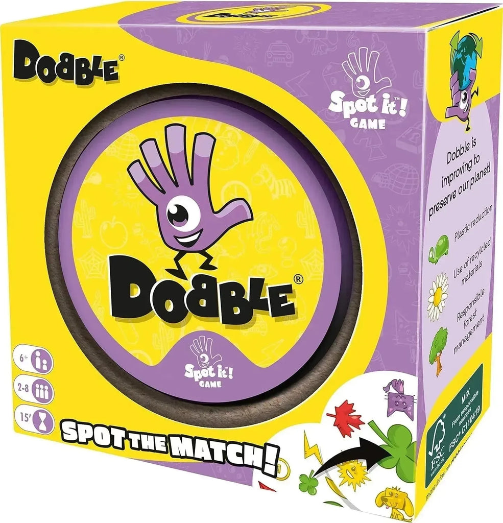 Asmodee Dobble Spot The Catch! – Fast-Paced Visual Matching Card Game for Kids and Families - Naivri