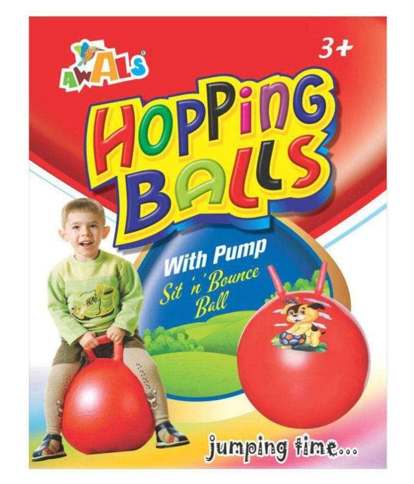 Awals Hopping Ball With Pump 55 cm - Naivri