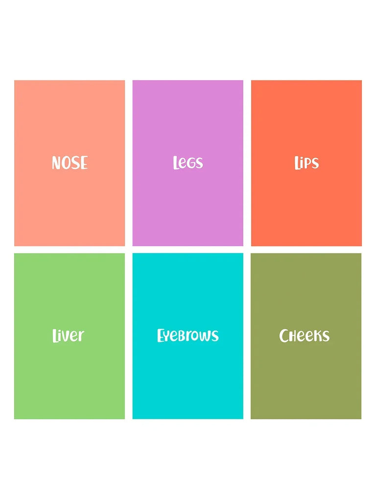 Baby's First Body Parts Flash Cards - Naivri