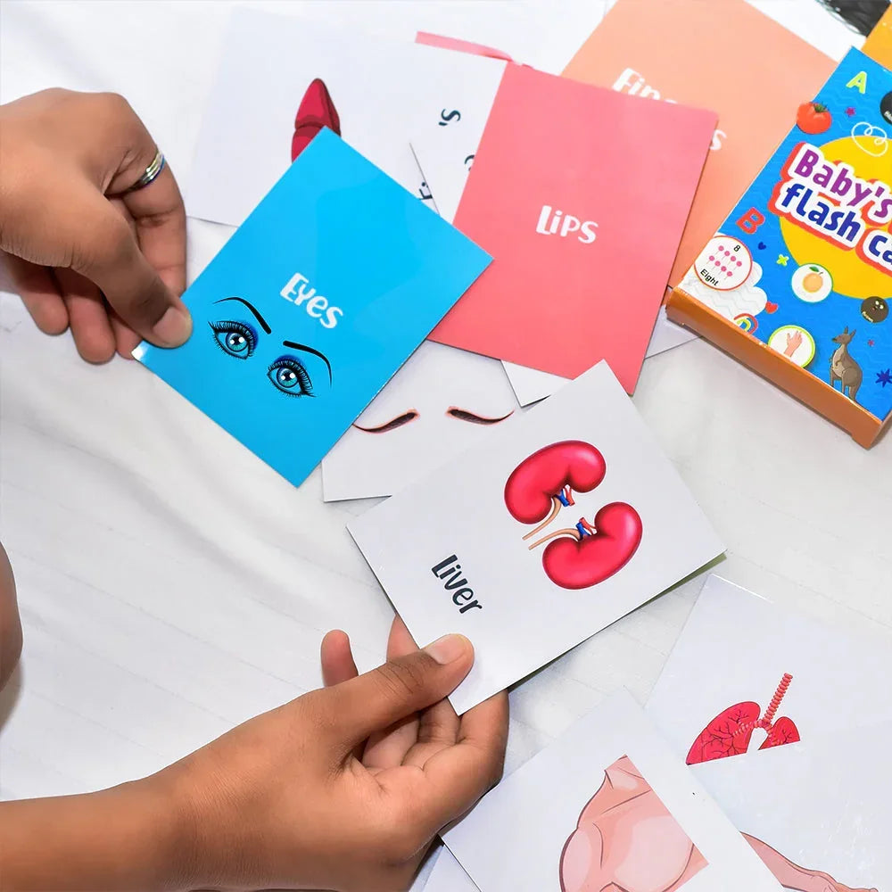 Baby's First Body Parts Flash Cards - Naivri
