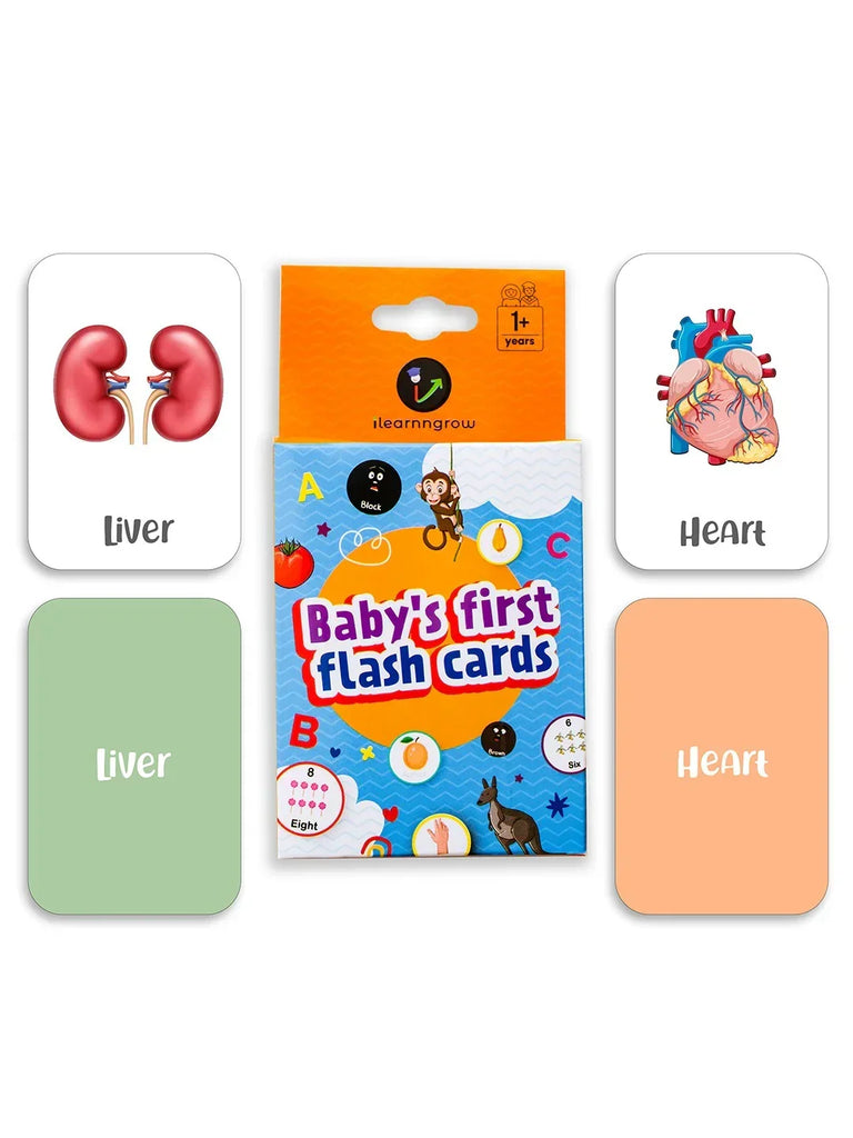 Baby's First Body Parts Flash Cards - Naivri
