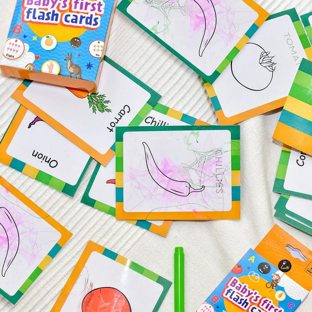 Baby's First Vegetables Flash Cards - Naivri