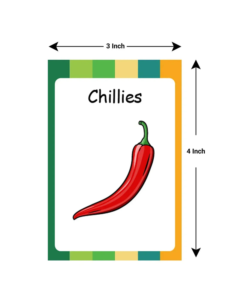 Baby's First Vegetables Flash Cards - Naivri