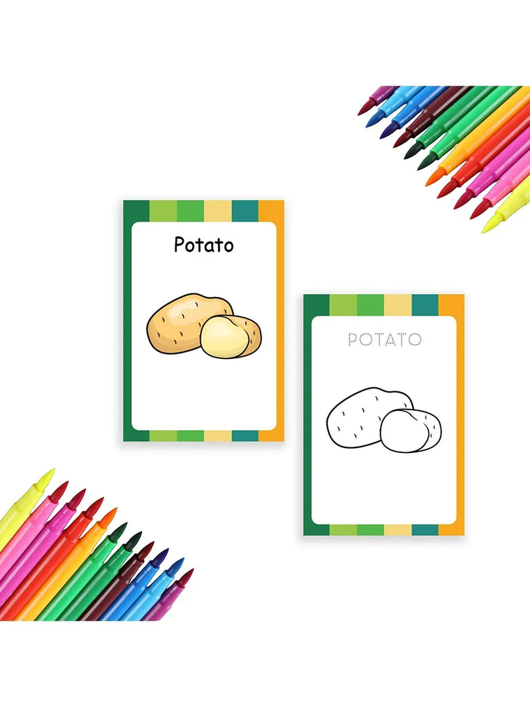 Baby's First Vegetables Flash Cards - Naivri