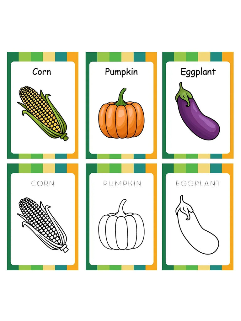 Baby's First Vegetables Flash Cards - Naivri