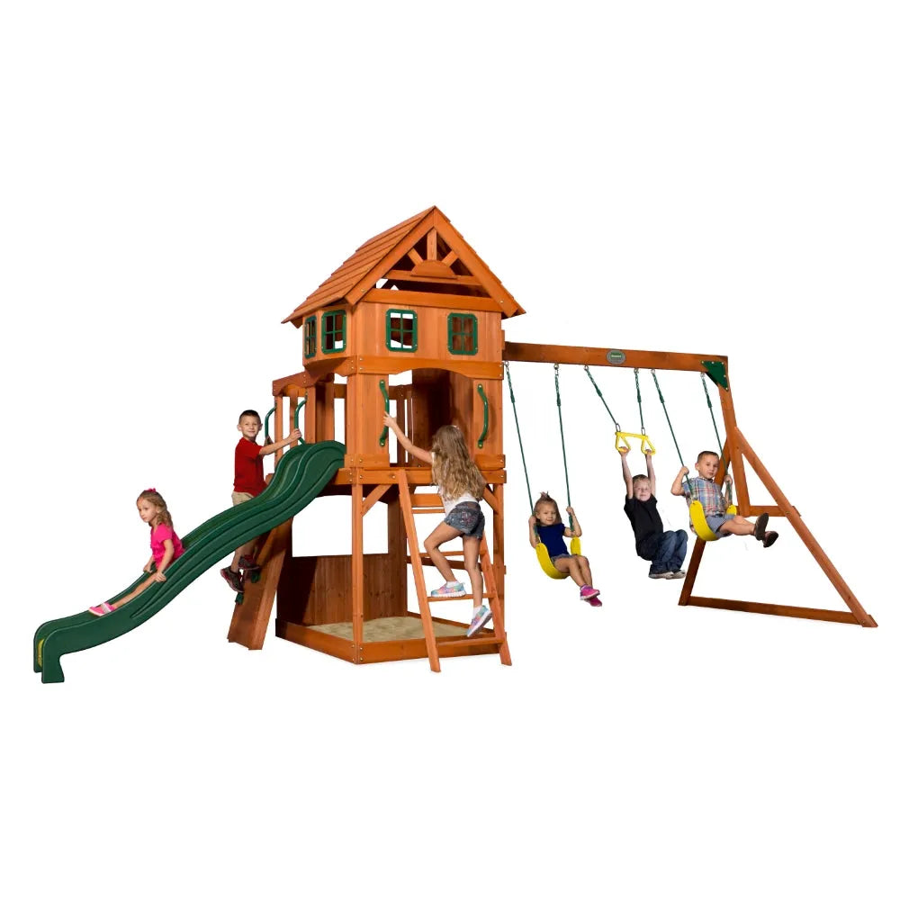 Backyard Atlantic Play Tower Including Swings - Naivri