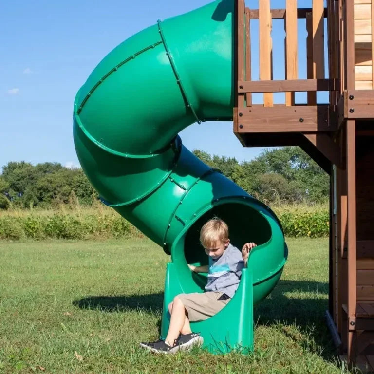Backyard Cedar Cove Swing Set – Premium Wooden Outdoor Swings & Slides for Kids - Naivri