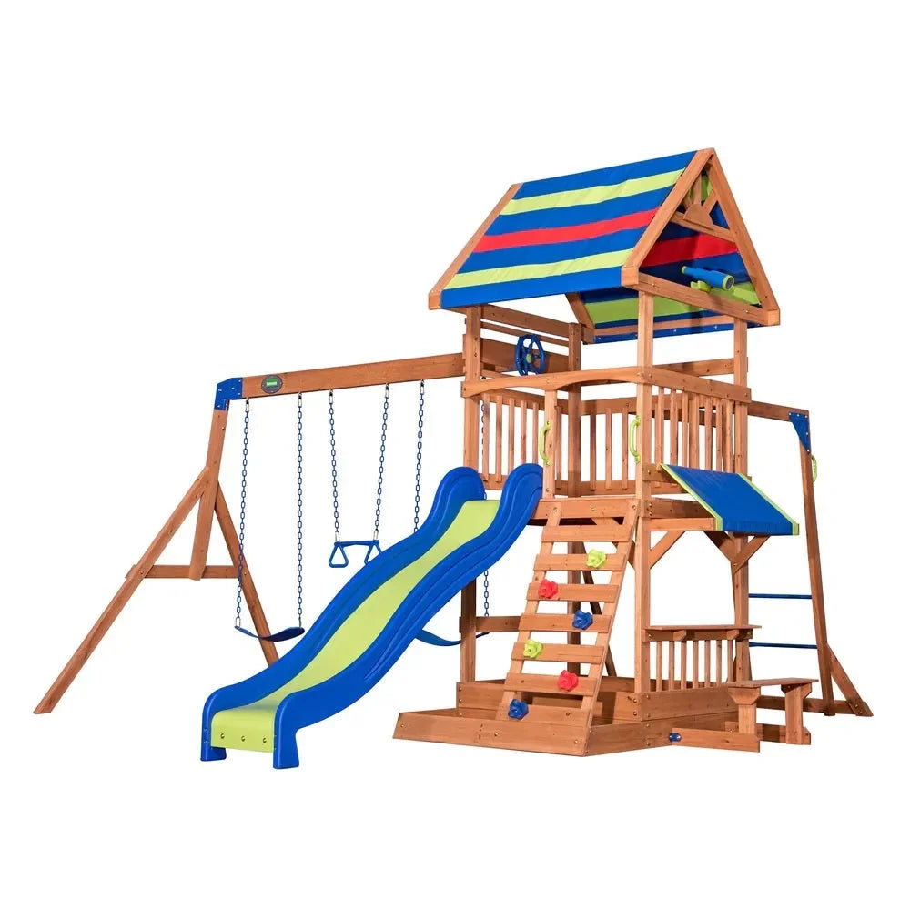 Backyard Northbrook Play Tower Including Swings - Naivri