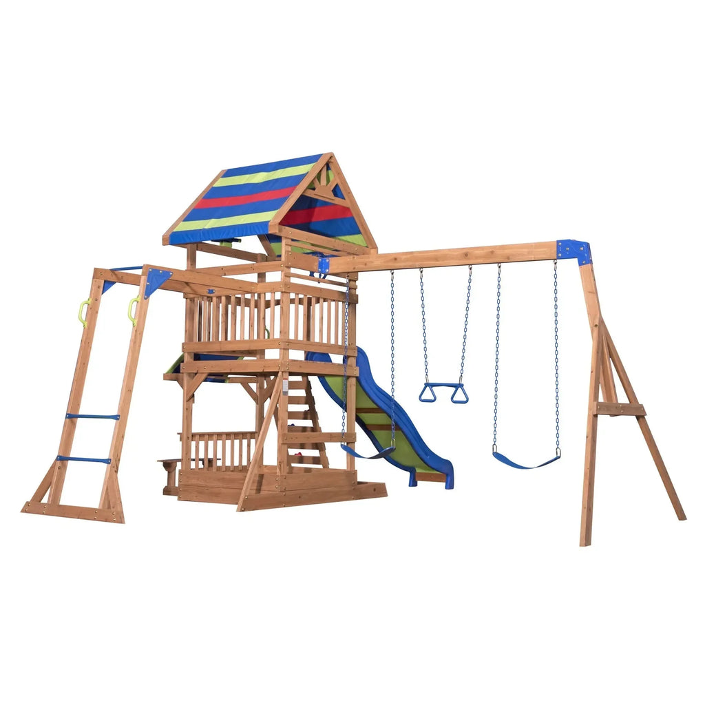 Backyard Northbrook Play Tower Including Swings - Naivri