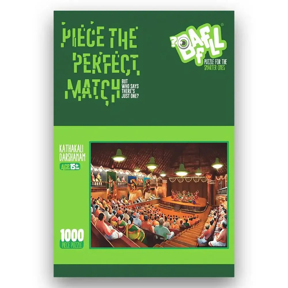 Baffll Kathakali Heritage 1000-Piece Jigsaw Puzzle – Premium Cultural Artwork for Ages 15+ - Naivri