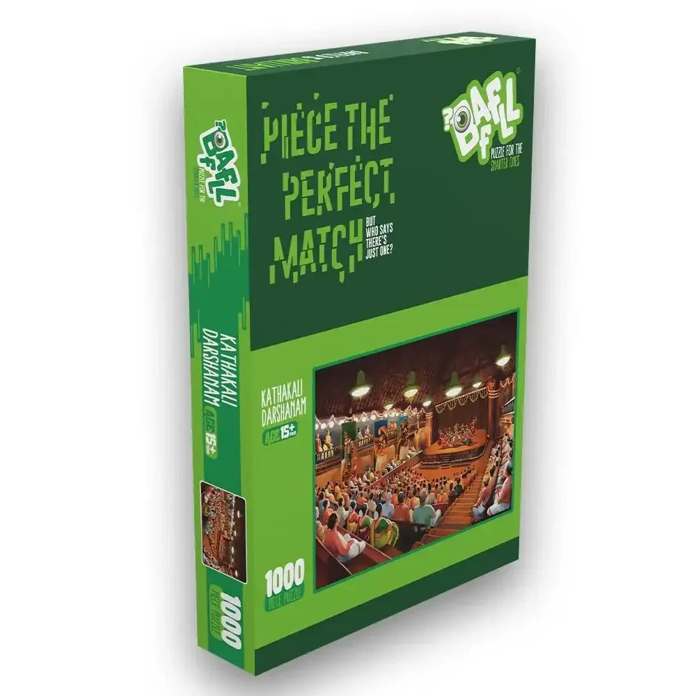 Baffll Kathakali Heritage 1000-Piece Jigsaw Puzzle – Premium Cultural Artwork for Ages 15+ - Naivri