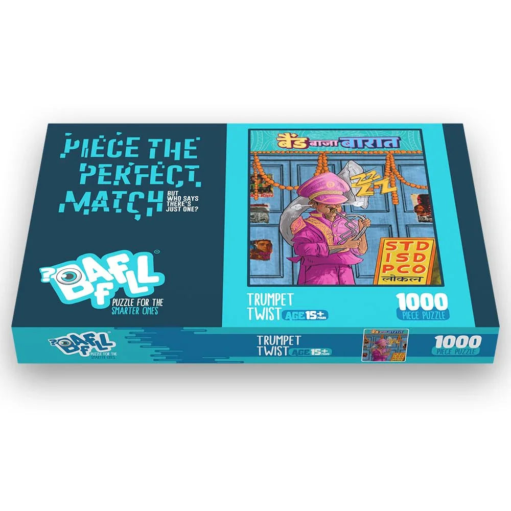 Baffll Trumpet Twist – 1000-Piece Artistic Jigsaw Puzzle for Adults (15Y+) - Naivri