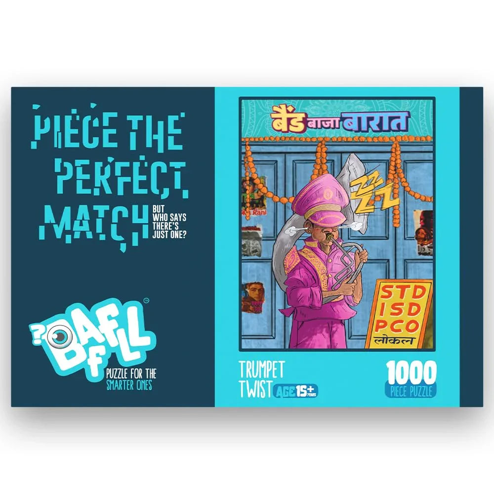 Baffll Trumpet Twist – 1000-Piece Artistic Jigsaw Puzzle for Adults (15Y+) - Naivri