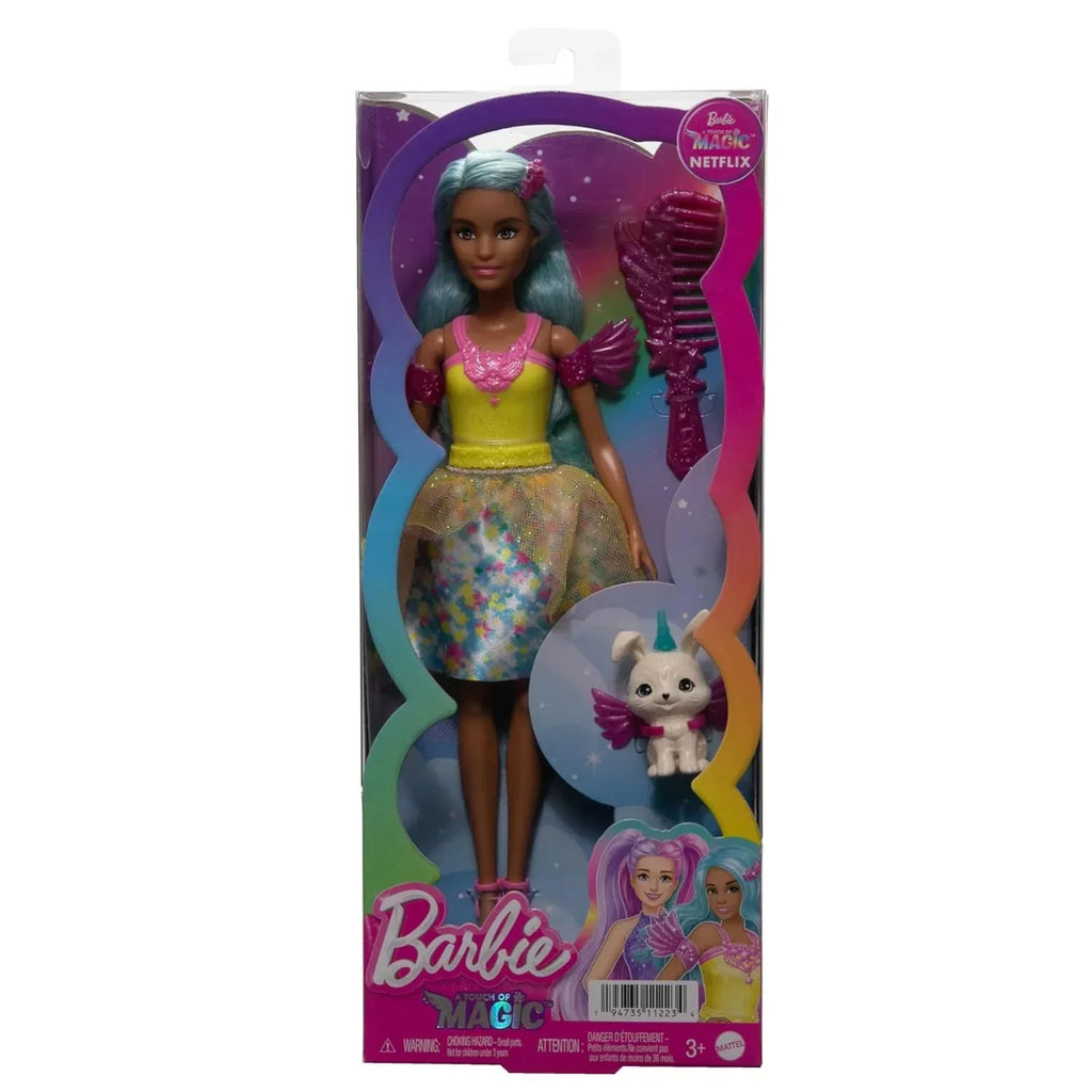 Barbie A Touch of Magic Doll & Accessories – Teresa with Fantasy Outfit, Pet, Leash & Styling Accessories - Naivri