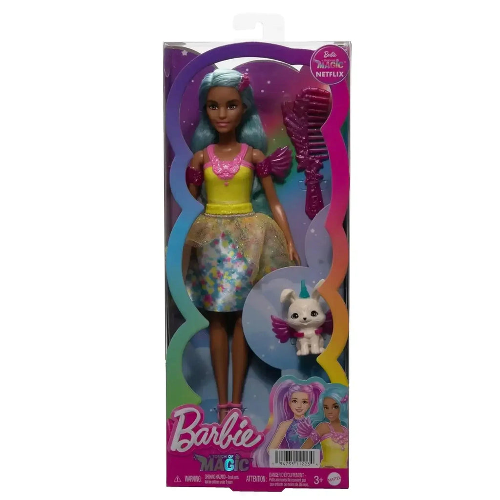 Barbie A Touch of Magic Doll & Accessories – Teresa with Fantasy Outfit, Pet, Leash & Styling Accessories - Naivri