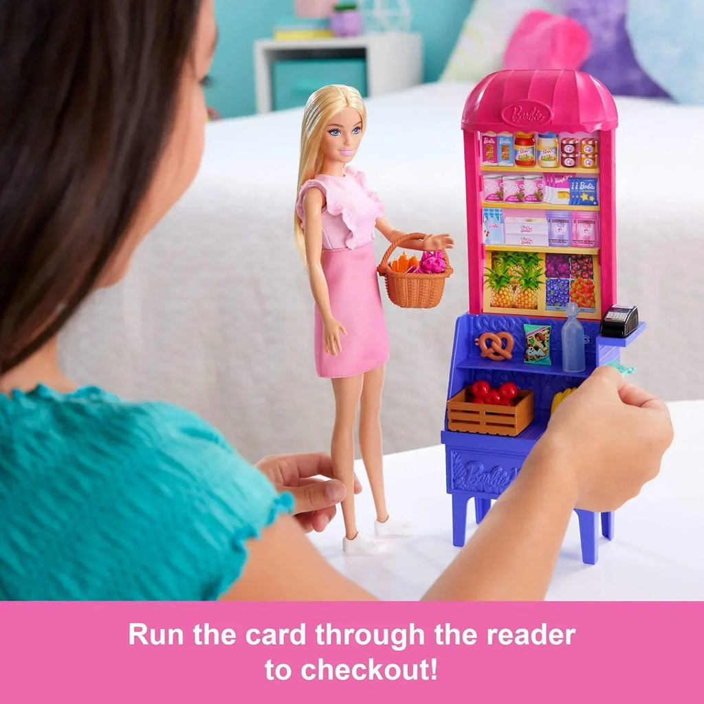 Barbie and Teresa Recipe for Friendship Fashion Doll & Playset – Malibu at The Market with 11 Accessories, Market Stand & Food - Naivri