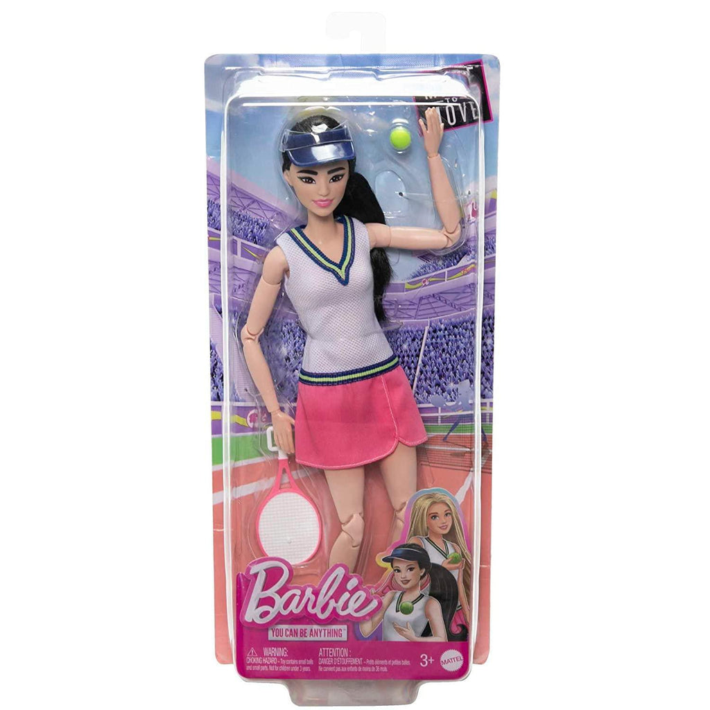 Barbie Career Tennis Player Doll With Racket And Ball HKT73 - Naivri