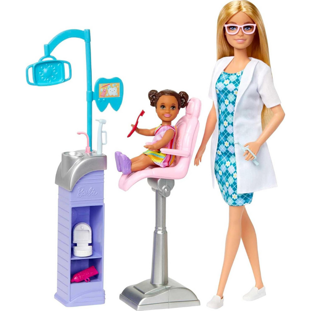 Barbie Careers Dentist Doll And Playset With Accessories HKT69 - Naivri