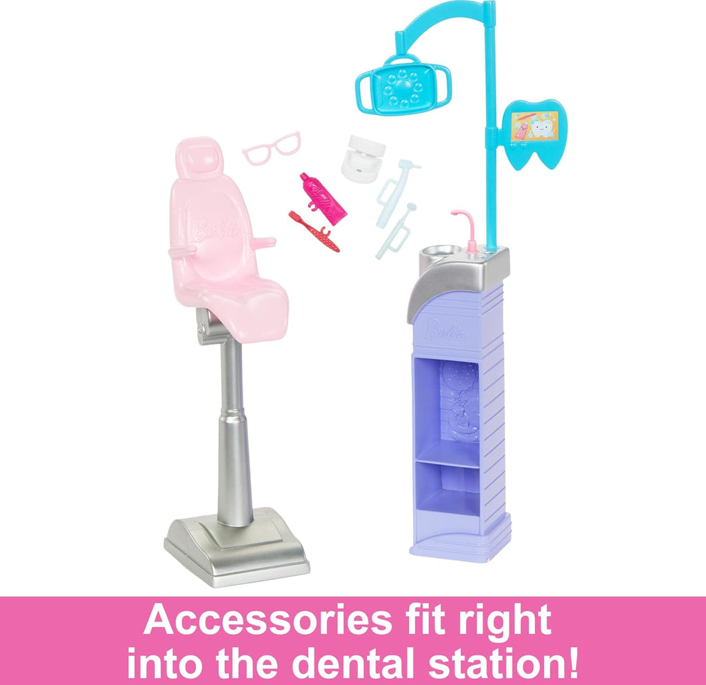 Barbie Careers Dentist Doll And Playset With Accessories HKT69 - Naivri