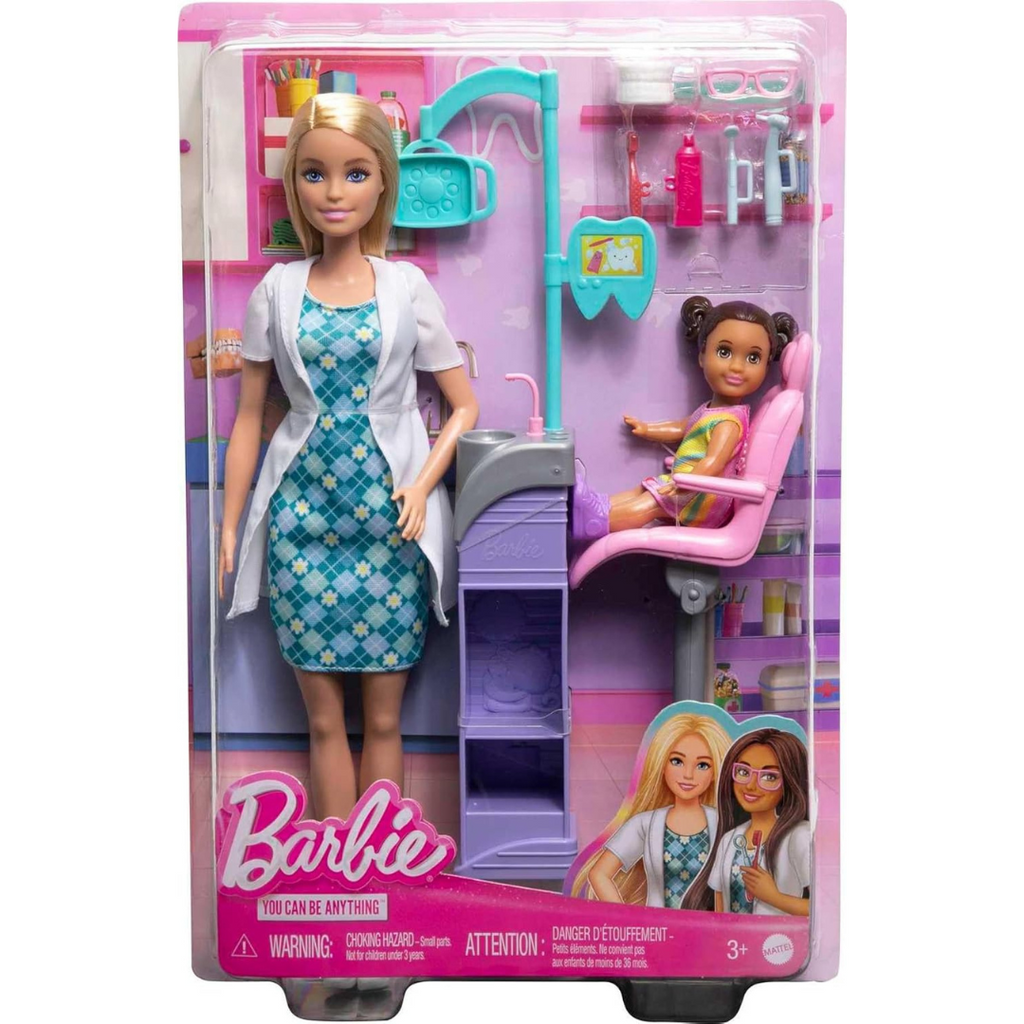 Barbie Careers Dentist Doll And Playset With Accessories HKT69 - Naivri