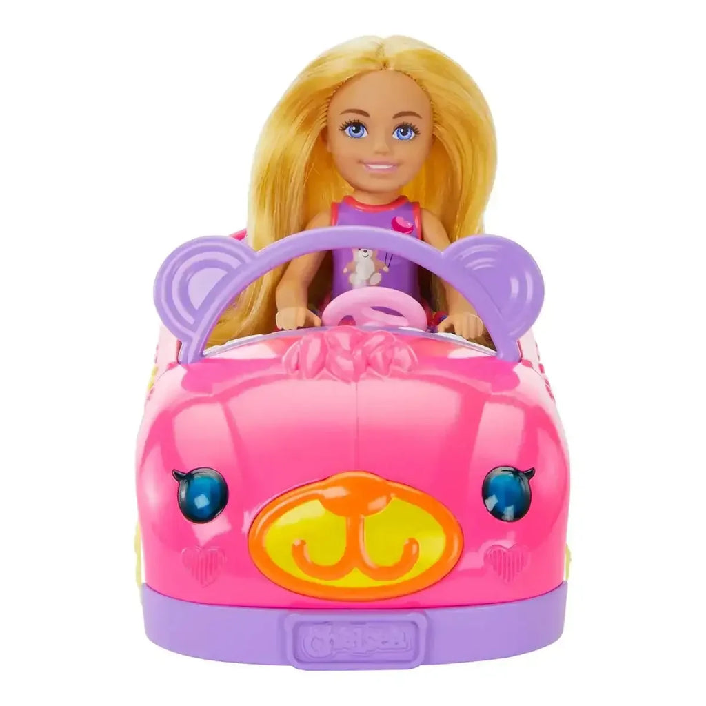 Barbie Chelsea Doll & Toy Car Set with Bear-Themed Convertible & Teddy Bear Accessory - Naivri