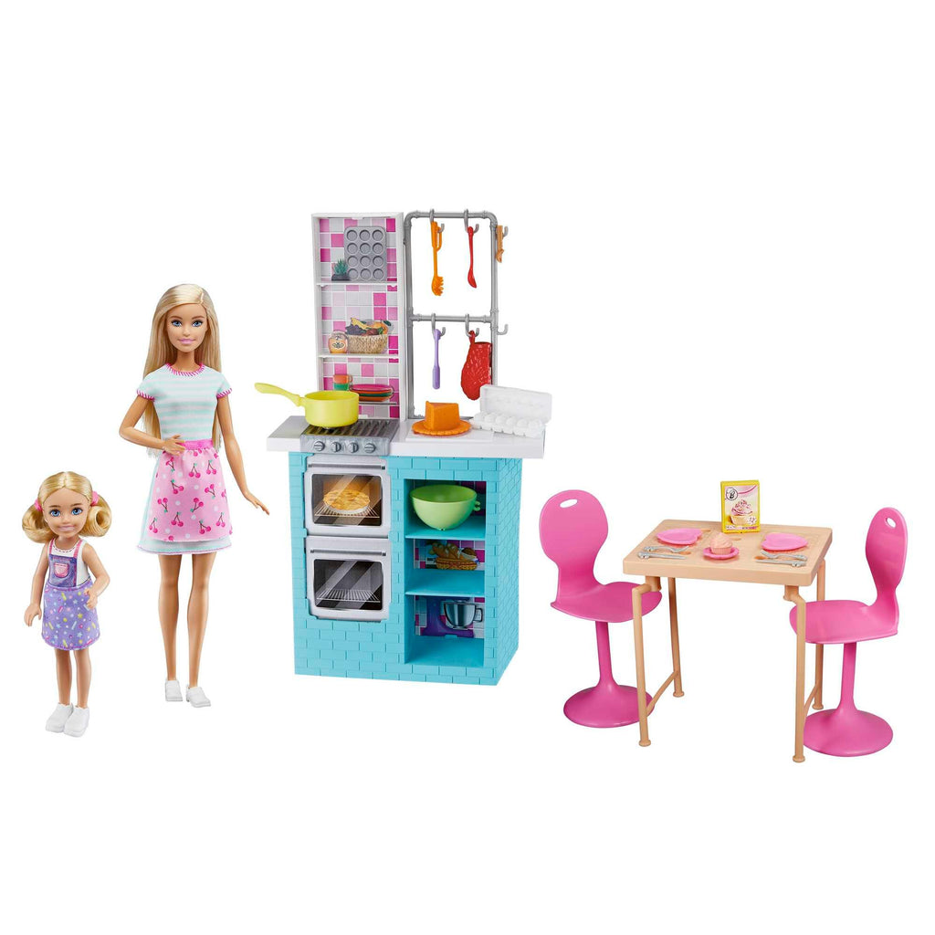 Barbie Doll & Chelsea Baking Playset and Accessories HBX03 - Naivri