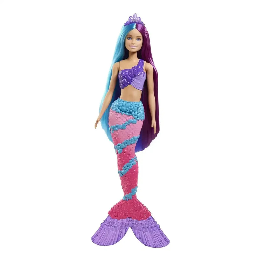 Barbie Dreamtopia Mermaid Doll with Extra-Long Fantasy Hair & Styling Accessories (13-Inch) - Naivri