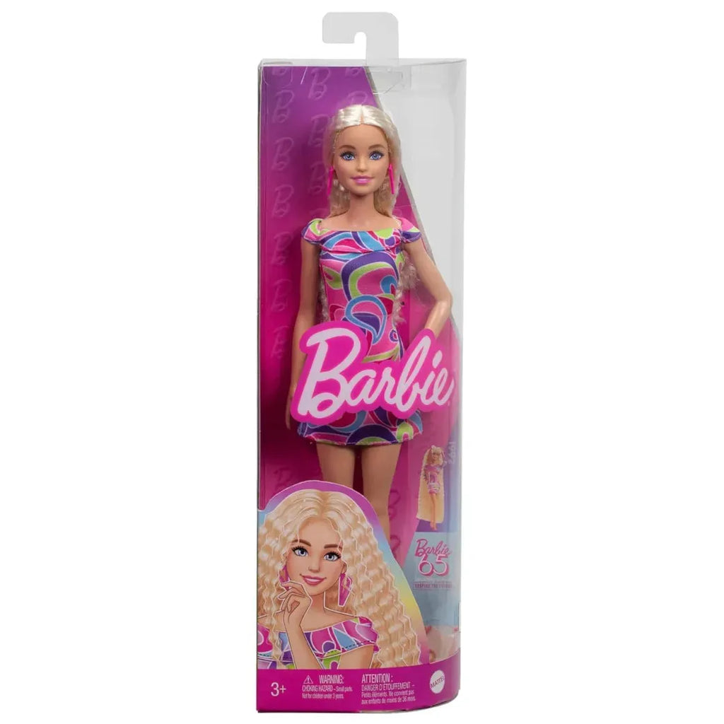 Barbie Fashionistas Doll #223 – 65th Anniversary Blonde Hair, Totally Hair-Inspired Dress & Accessories - Naivri