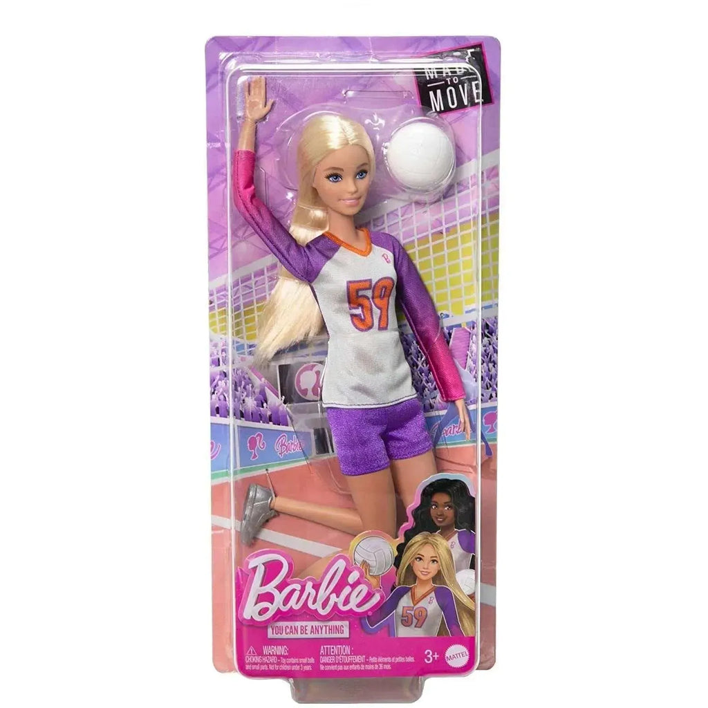 Barbie Made To Move Career Volleyball Player Doll HKT72 - Naivri