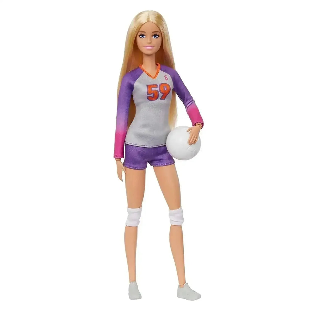 Barbie® Made To Move™ Career Volleyball Player Doll HKT72 – Realistic Posing Doll with Volleyball & Net - Naivri