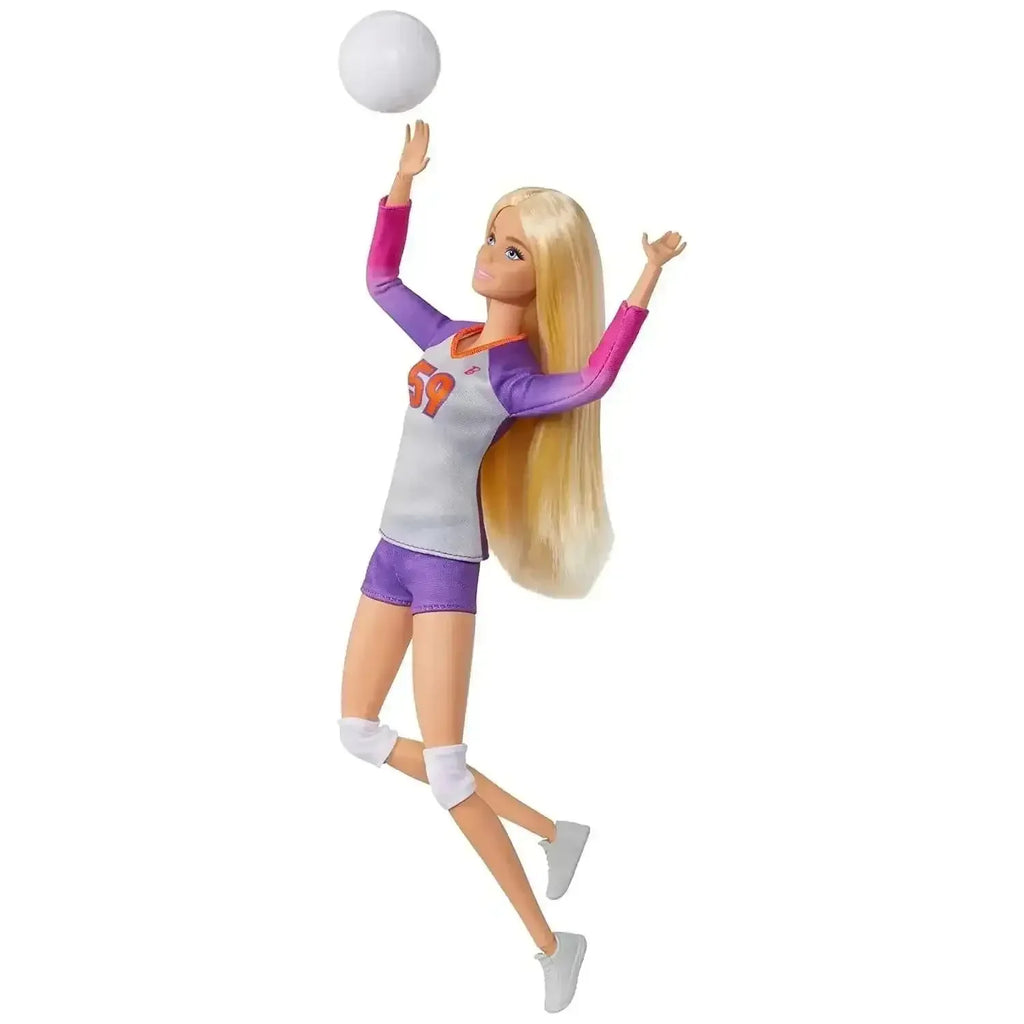 Barbie® Made To Move™ Career Volleyball Player Doll HKT72 – Realistic Posing Doll with Volleyball & Net - Naivri