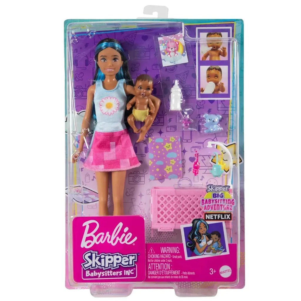 Barbie® Skipper™ Babysitters Inc.™ Crib Playset HYJ34 - Naivri