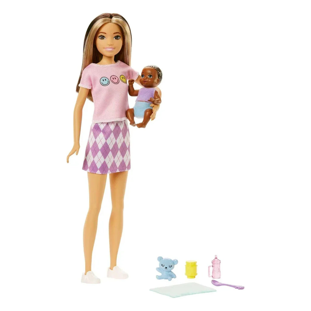 Barbie Skipper Babysitters Inc. Doll & Baby Playset with Accessories – Gift for Kids 3+ - Naivri