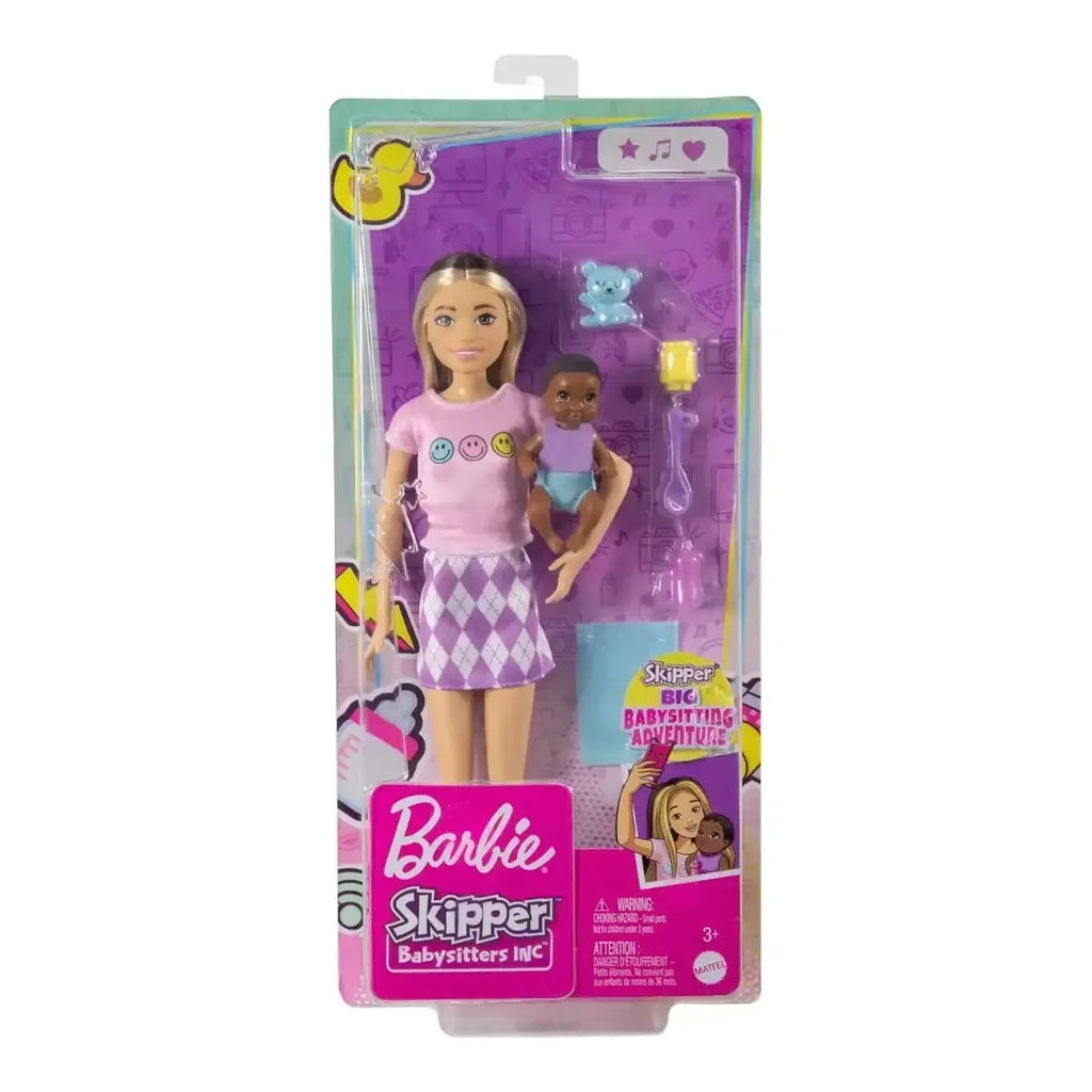 Barbie Skipper Babysitters Inc. Doll & Baby Playset with Accessories – Gift for Kids 3+ - Naivri