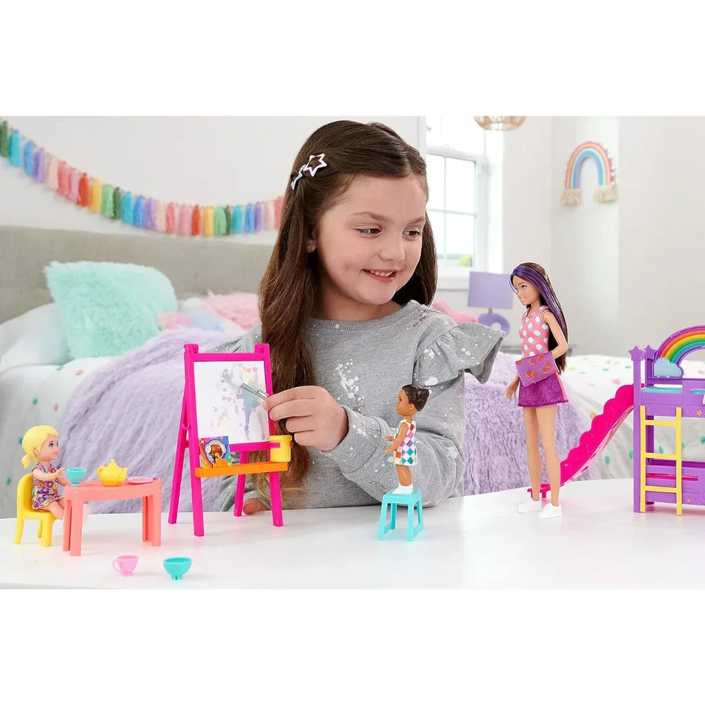 Barbie Skipper Babysitters Inc. Ultimate Daycare Playset with 3 Dolls, Furniture & 15+ Accessories – Gift for Kids 3+ - Naivri