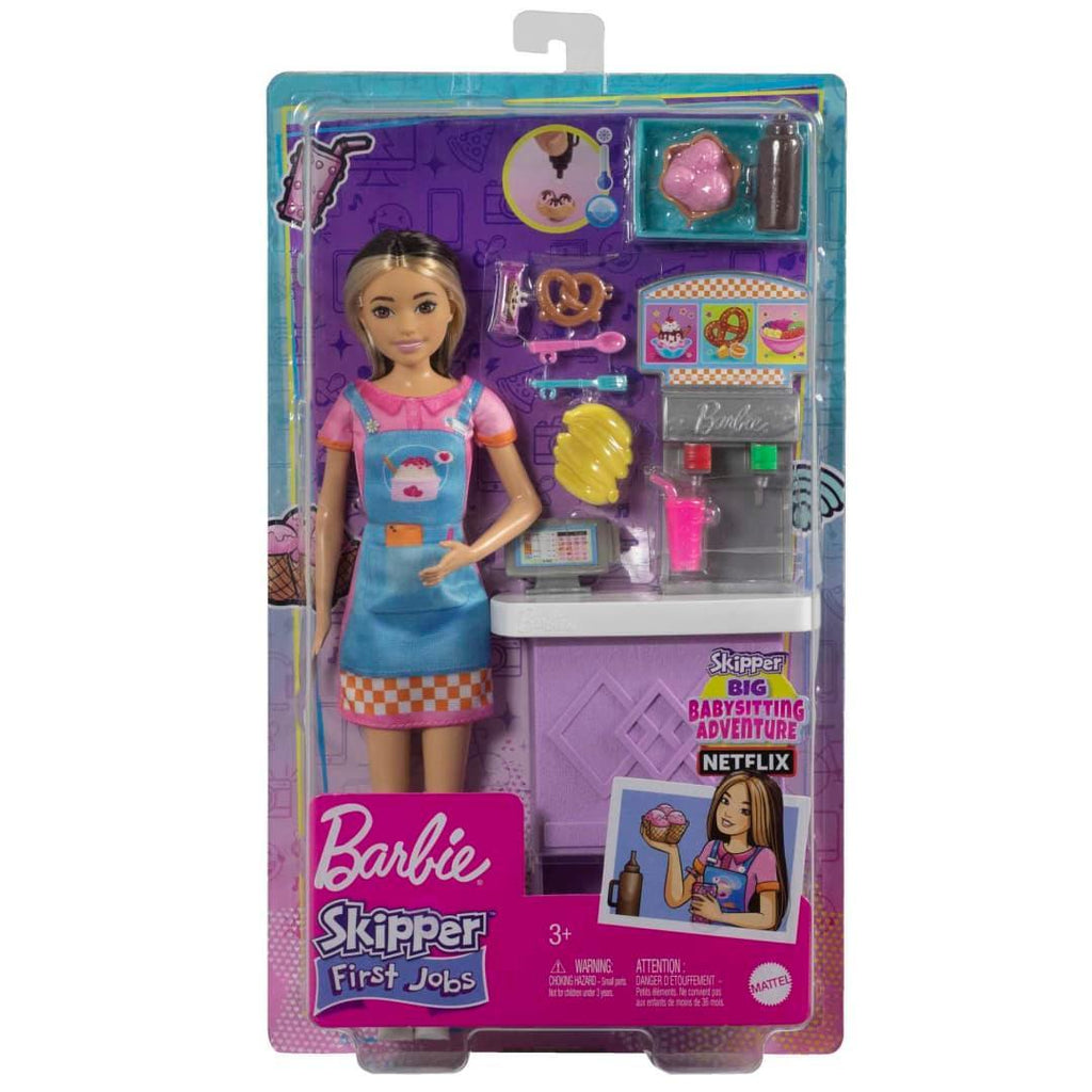 Barbie Skipper Doll and Snack Bar Playset HKD79 - Naivri