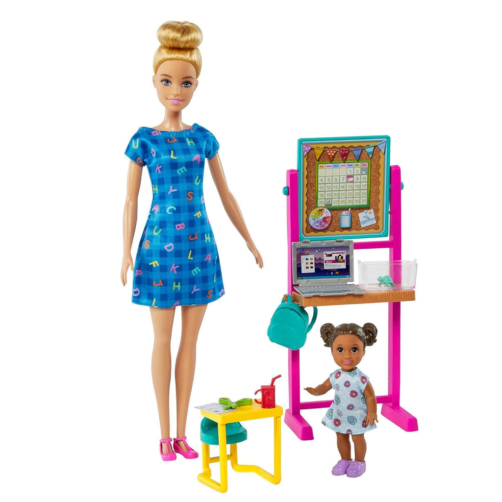 Barbie Teacher Playset With Blonde Doll HCN19 - Naivri