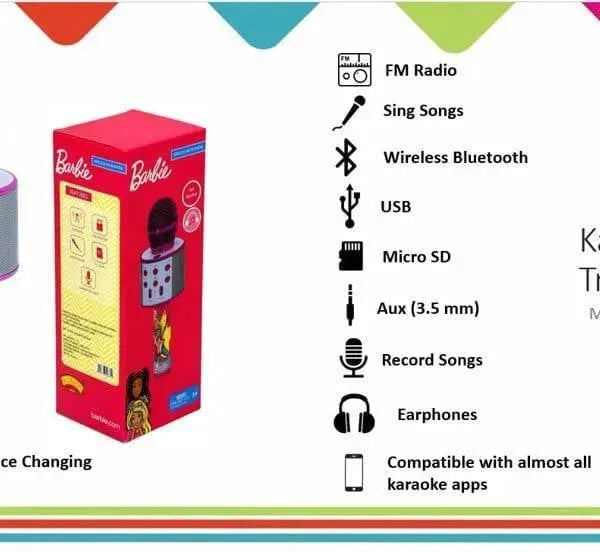Barbie Wireless Microphone - Naivri