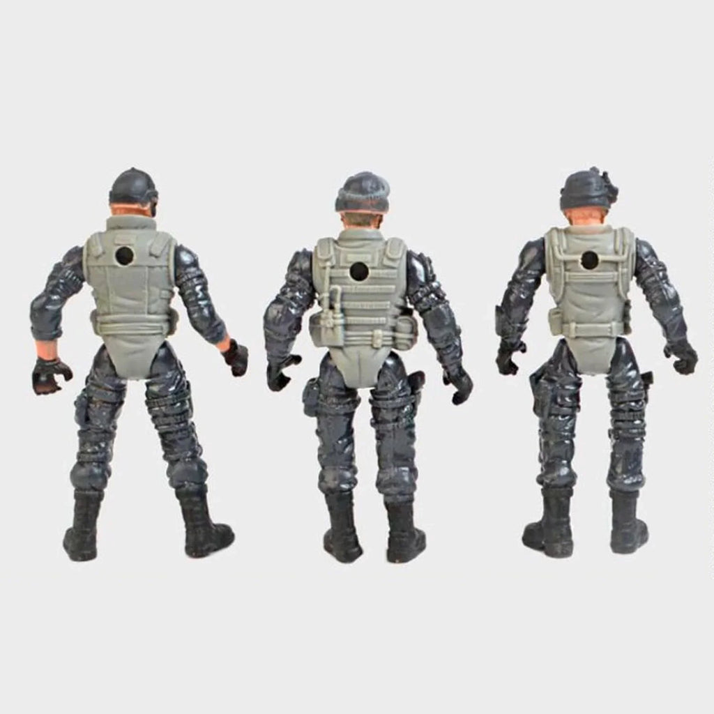 BattleForce Army Action Figures Set – 6 Movable Soldiers for Kids 4+ - Naivri
