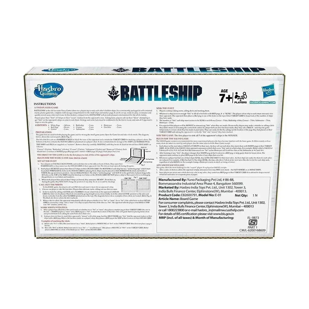 Battleship Strategy Game by Hasbro Gaming – Classic Naval Combat Experience - Naivri