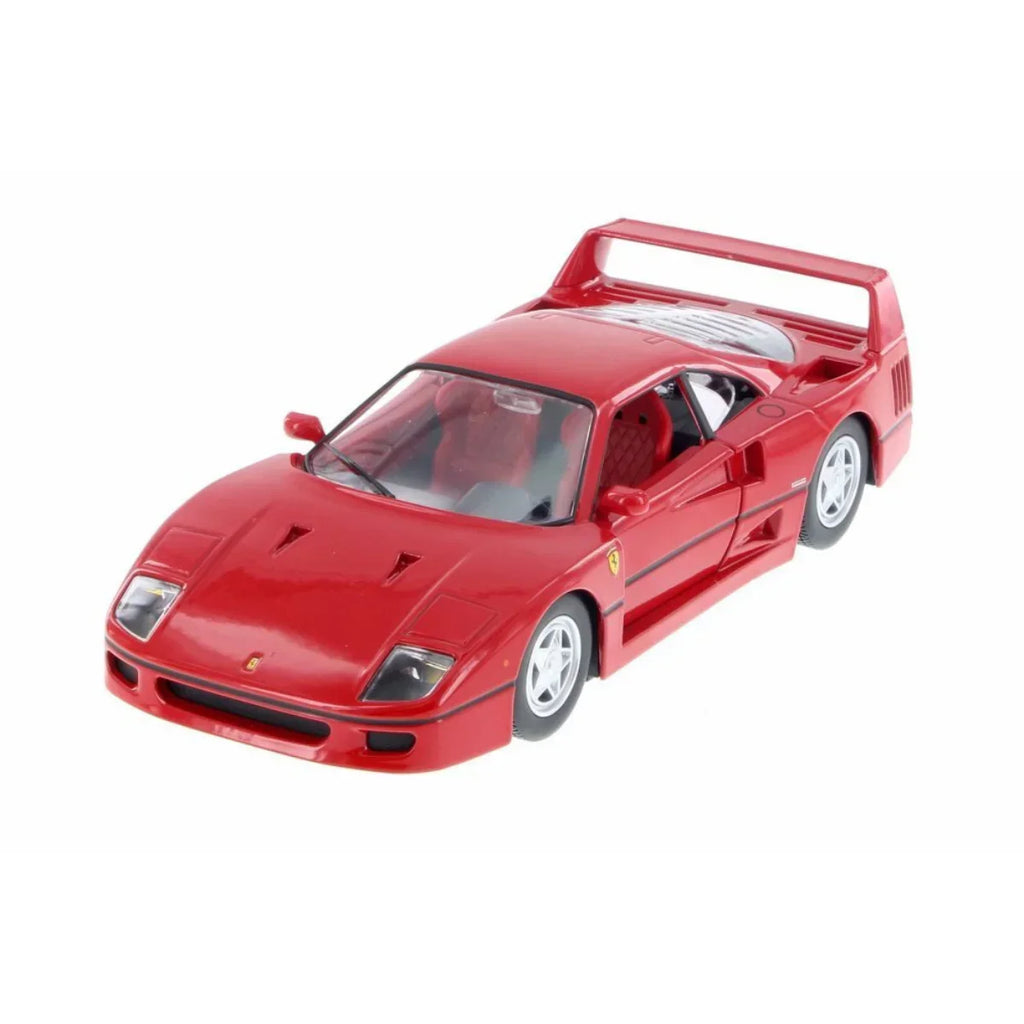 Bburago 1:24 Ferrari F40 Red Sports Car Model – Licensed Diecast Collectible - Naivri