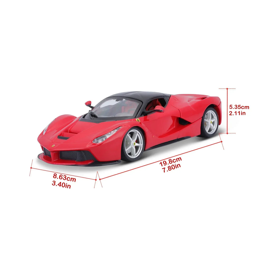 Bburago 1:24 Scale LaFerrari Diecast Car Model – Collector’s Edition, Red - Naivri