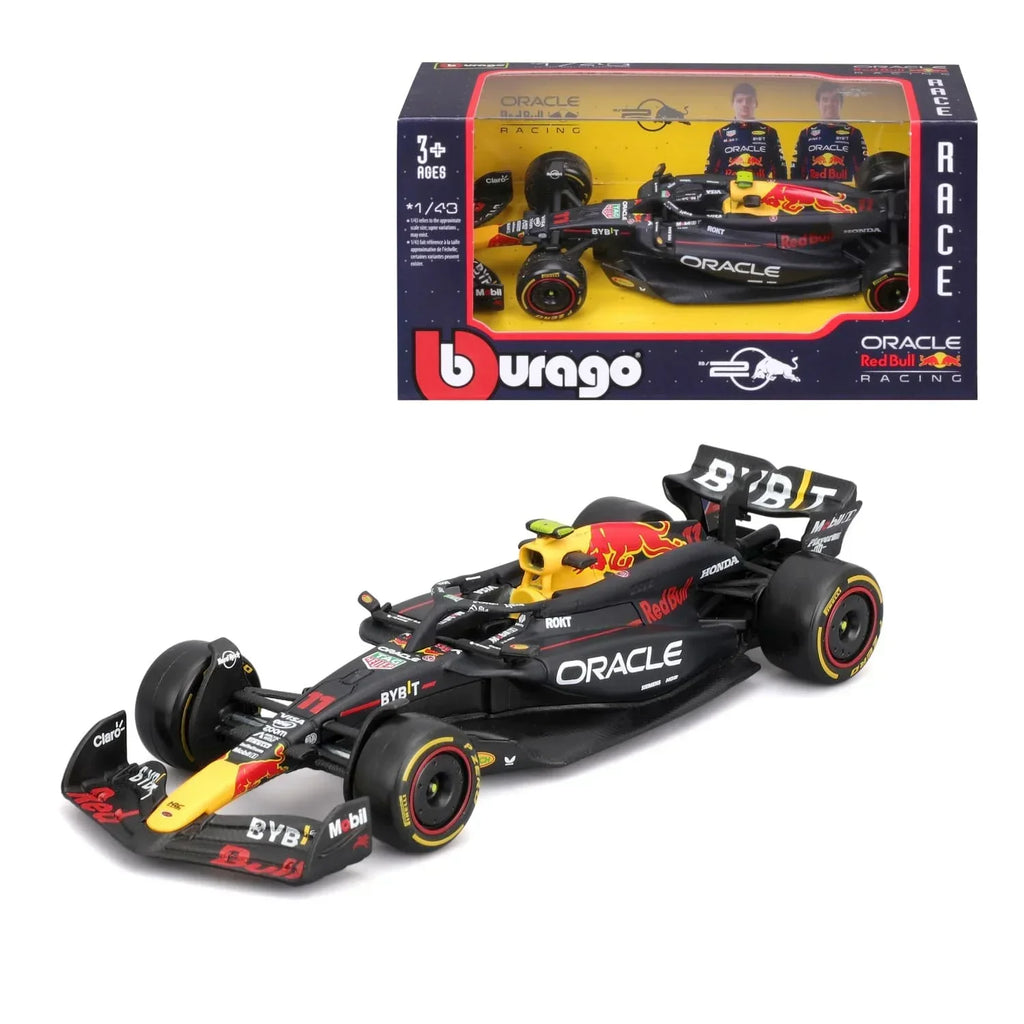 Bburago 1:43 Red Bull Racing RB20 2024 Formula 1 Diecast Model – MV1 & SP11 Collector’s Edition - Naivri