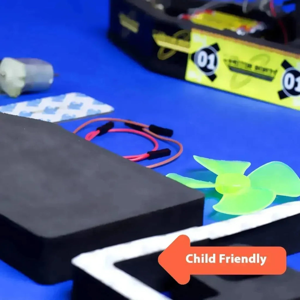 Be Cre8v 3 in 1 Robotics Kit | STEM DIY Robotics + Electronics + Science Projects for Kids Ages 8+ | Plug & Play No-Solder Learning Toy | Explore Coding, Circuits & Creativity - Naivri