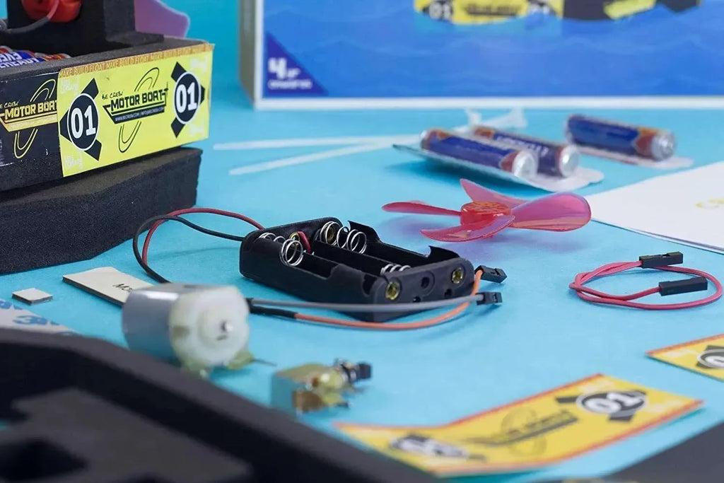 Be Cre8v 3 in 1 Robotics Kit | STEM DIY Robotics + Electronics + Science Projects for Kids Ages 8+ | Plug & Play No-Solder Learning Toy | Explore Coding, Circuits & Creativity - Naivri