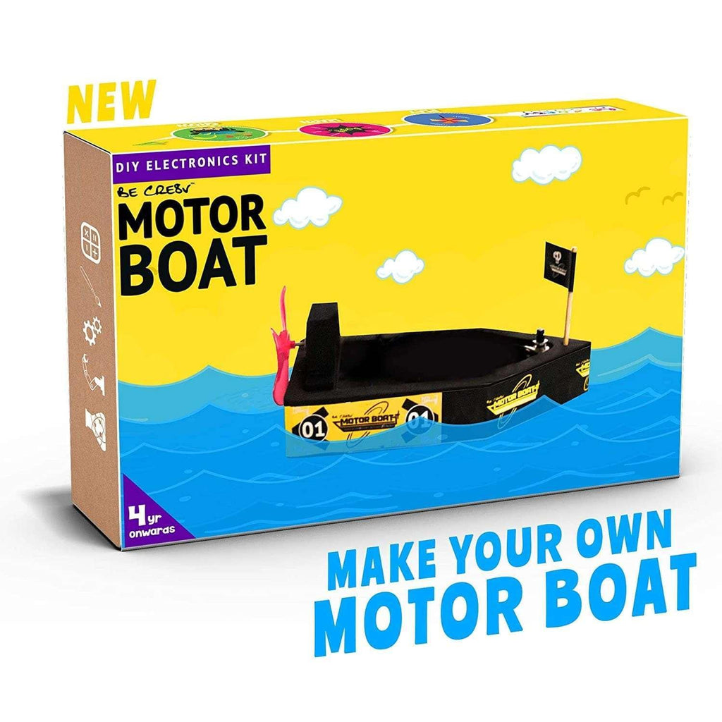 Be Cre8v Motor Boat DIY Kit - Naivri