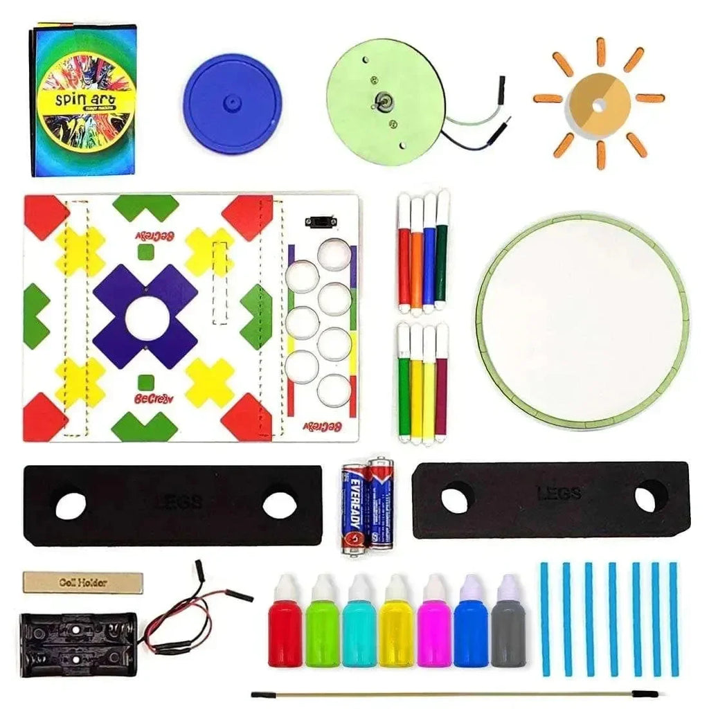 Be Cre8v Spin Art Maker Machine – DIY Creative Painting Kit for Kids and Families - Naivri